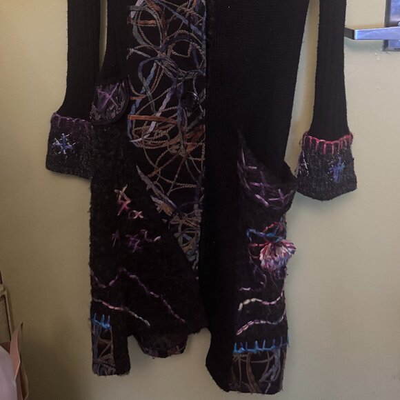 Unique Long Fantazia Sweater Cardigan - Picture 3 of 6